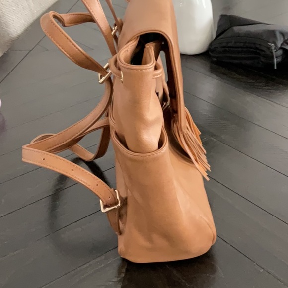 Almond White Elm Luna Drawstring Backpack - Picture 4 of 6